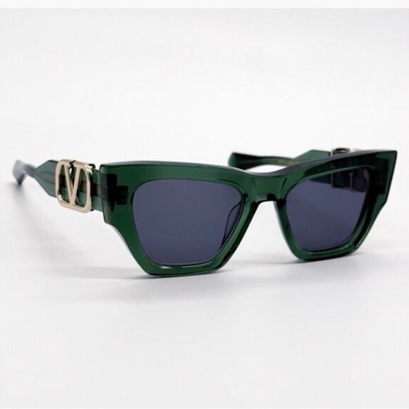 New! Valentino V SETTE-VLS-166D, Stylish Green Sunglasses, Authentic main image 5